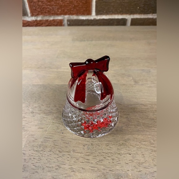 Celebrations MIKASA Crystal Bell TeaLight Candle  Holder 3" RUBY‎ RED - Picture 4 of 10